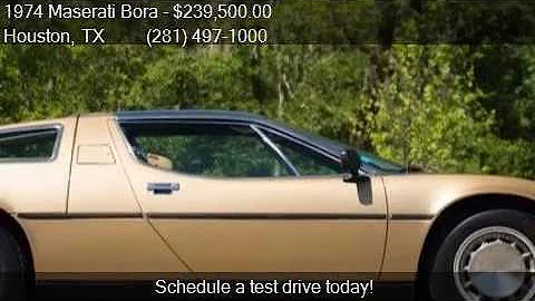 1974 Maserati Bora  for sale in Houston, TX 77079 at DRIVER