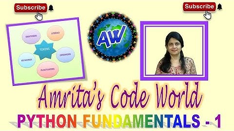 3. Python Tutorial for Beginners | Python Fundamentals | Tokens | Keywords | Identifiers