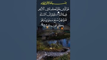 المصحف الكريم بتقنية ثمانية أبعاد * القارئ : الشيخ سعد الغامدي * سورة البقرة الآية 29-30