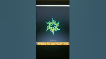 Python Turtle Graphics - 32 | Coding Video | Amazing Python Turtle Design |