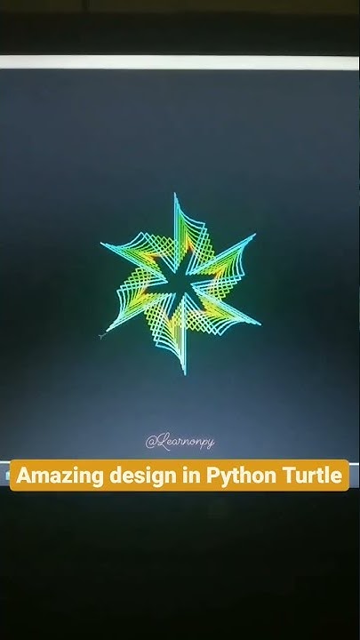 Python Turtle Graphics - 32 | Coding Video | Amazing Python Turtle ...