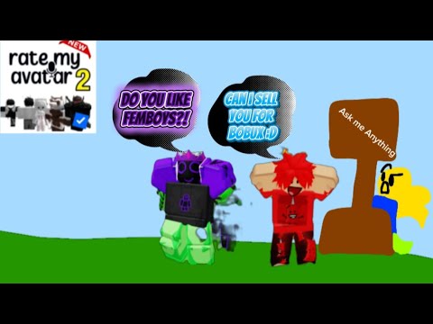 RAGEBAITING in Roblox Rate My Avatar 2. (FUNNY 🤣)