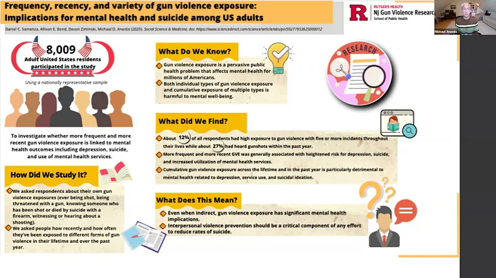 Gun Violence Exposure, Mental Health and Suicide Prevention