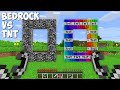 Never Dont LIGHT this TNT vs BEDROCK PORTAL in Minecraft !!! TNT and BEDROCK DIMENSION !