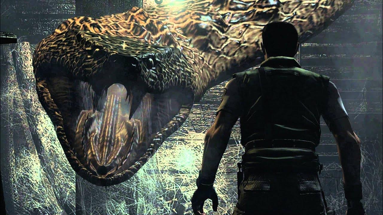 Змея резидент ивел. Resident Evil 1 Remake.