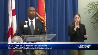 UF Health Jacksonville CEO dies following jet ski accident in Palm Beach County