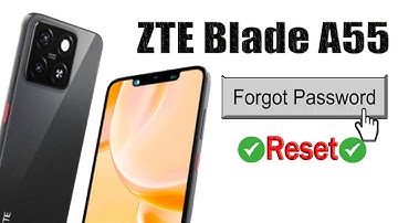 ZTE Blade A55 Factory reset screen lock