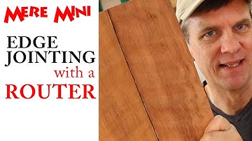 Squaring up board edges (edge jointing) with a router | Mere Mini