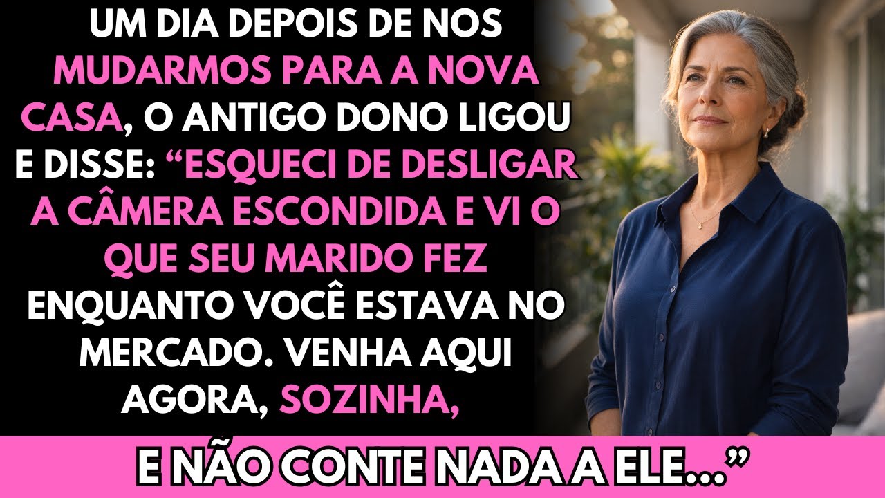 Depois da mudança, o antigo proprietário disse: Esqueci a câmera escondida ligada, você precisa ver