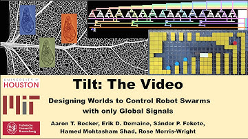 Tilt: The Video — Designing Worlds to Control Robot Swarms with only Global Signals