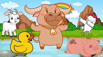 CÙNG BÉ GHÉP HÌNH CÁC CON VẬT | HỌC CÙNG RUBY TV