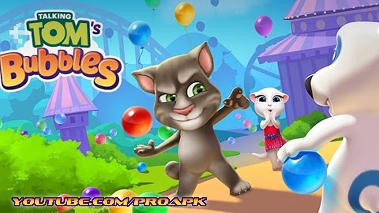 Talking Tom Bubble Shooter Gameplay IOS / Android