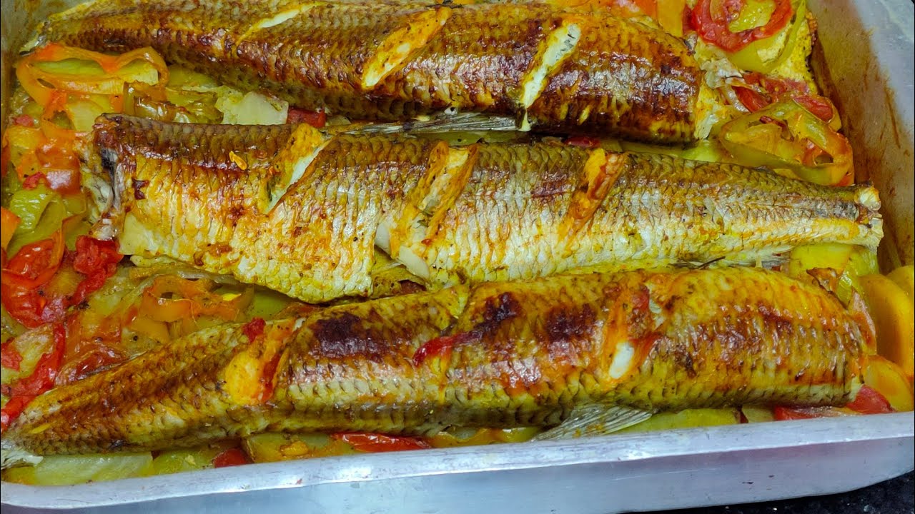 وداعاً للقلى والشوى صنية سمك في الفرن فى خمس دقائق تعمليها طعم وريحه ولا اروع😋😋👍👍