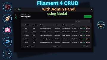 😮Volledig Filament 4 CRUD met modale vorm in het Laravel 12-beheerpaneel | Stapsgewijze handleiding