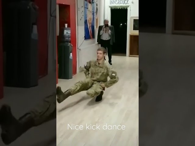 Soldier getting sturdy. #army. #dance. #russia. class=