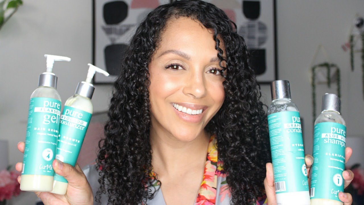 ONE BRAND WASH AND GO ON TYPE 3 HAIR (CURLMIX 4 STEP SYSTEM) - YouTube