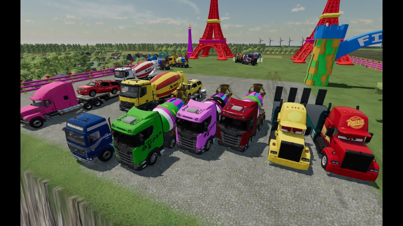 Garage with Colors - ALL NEW RGB MIXER TRUCK - FS22