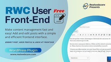RWC User Frontend – Effortless Post Submission, Profile Editing & Login from Frontend!