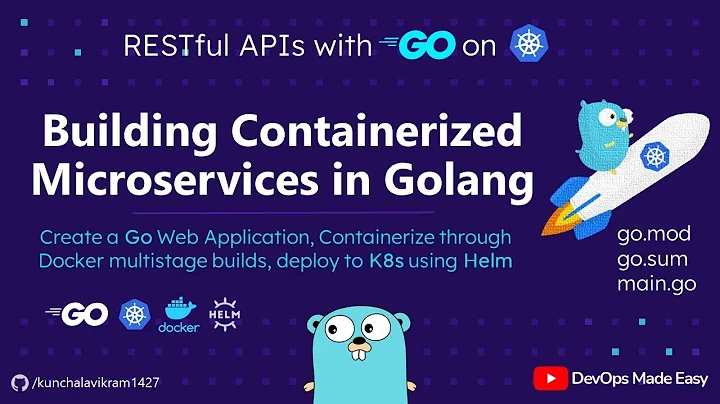 Building Containerized Microservices in Golang | Dockerize and Deploy to Kubernetes using Helm