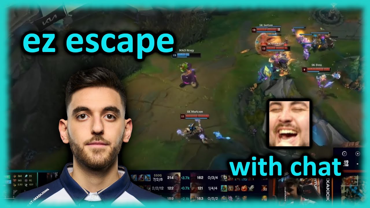 MAD Nisqy Gragas 1v4 GIGACHAD escape | MAD vs SK | LEC Winter Playoffs