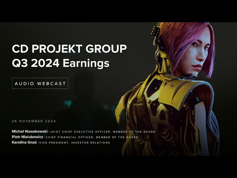 [EN] CD PROJEKT Group Q3 2024 earnings conference - audio webcast