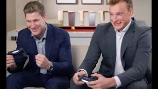 Nate Mackinnon and Cale Makar Play PS5 NHL22