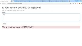 Sentiment Analysis Web App