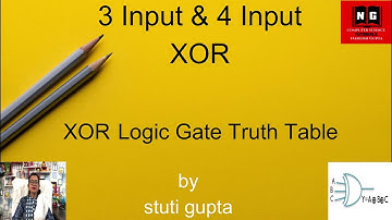 XOR Gate | 3 Input and 4 Input XOR Logic Gate | XOR Truth Table | Digital Electronics