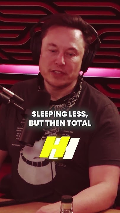 How Much Do You Sleep? - Elon Musk Productivity Advice! #productivity #