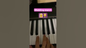 Thumbnail of Wedding march music, Beautiful wedding song piano #piano #pianomusic #pianolessons #pianocover