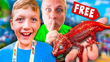 Surprising A Random Kid With His Dream Reptile!