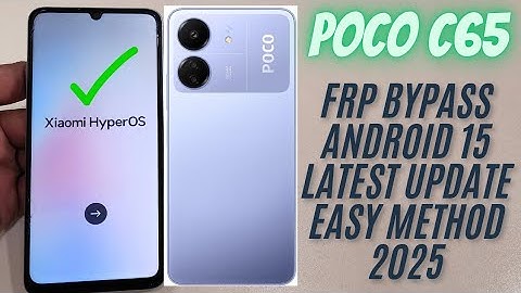 POCO C65 FRP Bypass | HyperOS Latest Update | Unlock Without PC | 2025 Working