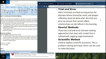 ATHE L3 DIBM  Unit 3 34 Managing Business Operations 2019 05 30
