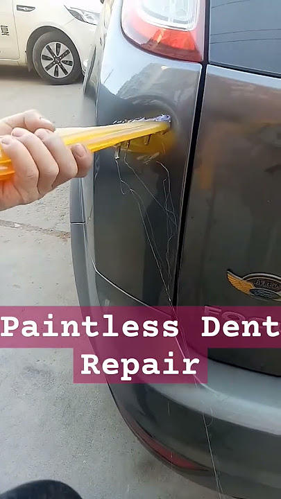 Car Dent Repair at Home No Paint #dentrepair #dentremoval  #shorts #diy
