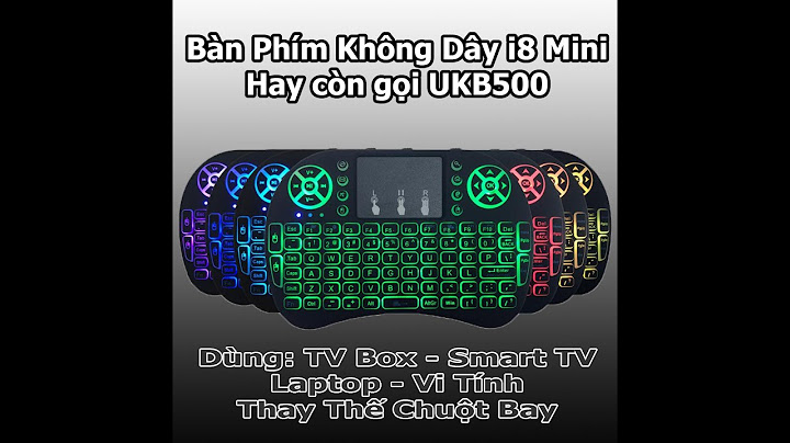 Bàn phím không dây ukb500 review