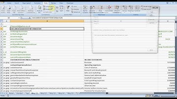 Using XBRL Sheet in Excel