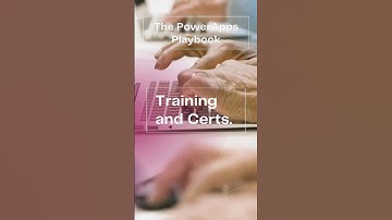 👮‍♀️ PowerApps Playbook: Training and Certifications #powerapps