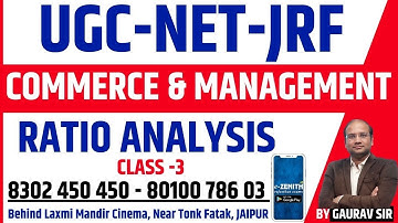 RATIO ANALYSIS (LECTURE-3)| RATIO ANALYSIS| UGC-NET-JRF-COMMERCE, MANAGEMENT| LECTURESHIP EXAMS