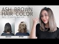 Ash Brown Hair Color Transformation | Foilayage Hair Technique