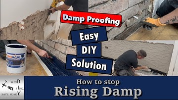 How to stop rising damp, easy DIY solution