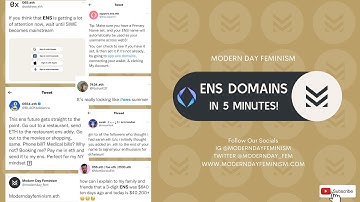 ENS DOMAINS IN 5 MINUTES!
