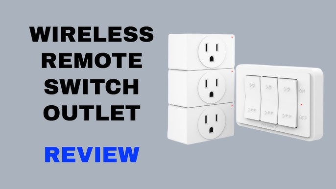 Wireless Outlet Plug with Wall Switch & Braille (On/Off) Mark