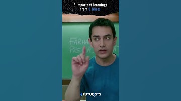 Three Important life lessons to learn from- "3 IDIOTS"! #amirkhan #3idiotsmovie #learningsfromrancho