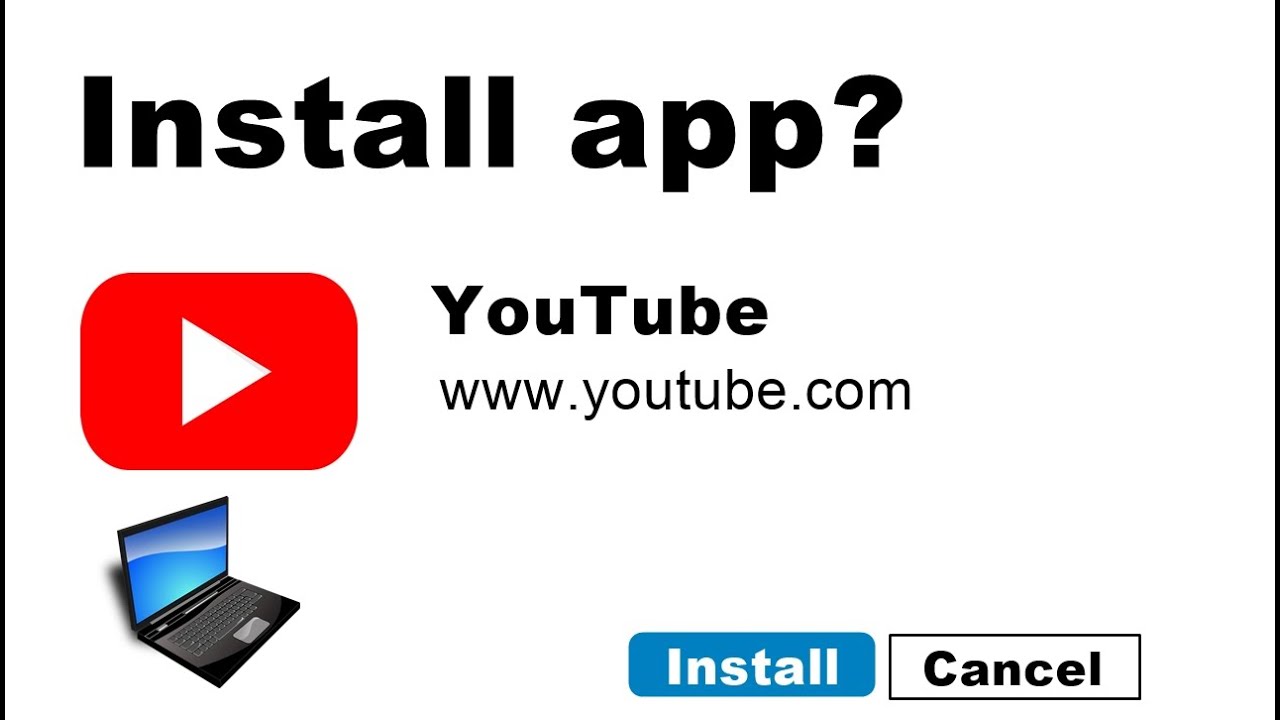 How To Install YouTube App For PC Using Chrome Google Shortcut YouTube