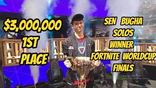 SEN BUGHA FORTNITE WORLDCUP WINNER SOLO  FINALS