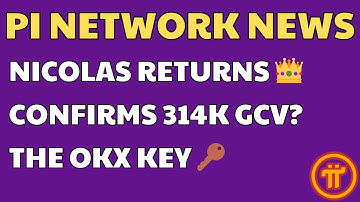 NICOLAS RETURNS: SILENTLY CONFIRMS GCV $314,159? PIDEX & OKX EUROPE ARE THE KEYS! |Pi Network Focus