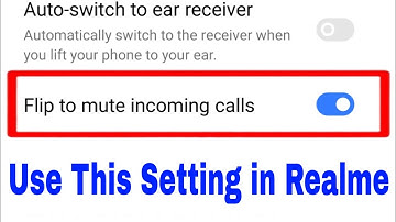 flip to mute incoming call in realme phone।। how to enable flip to mute incoming call in realme