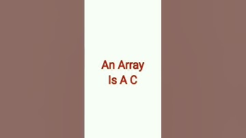 What Is Array|| Array In C || C Language