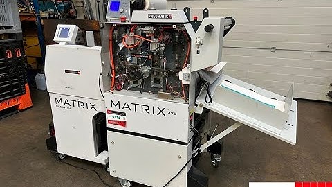 2020 Matrix 370P Metallic Automatic Pneumatic Laminator, with Omni Flow 330 Sheet Feeder, Express Fo