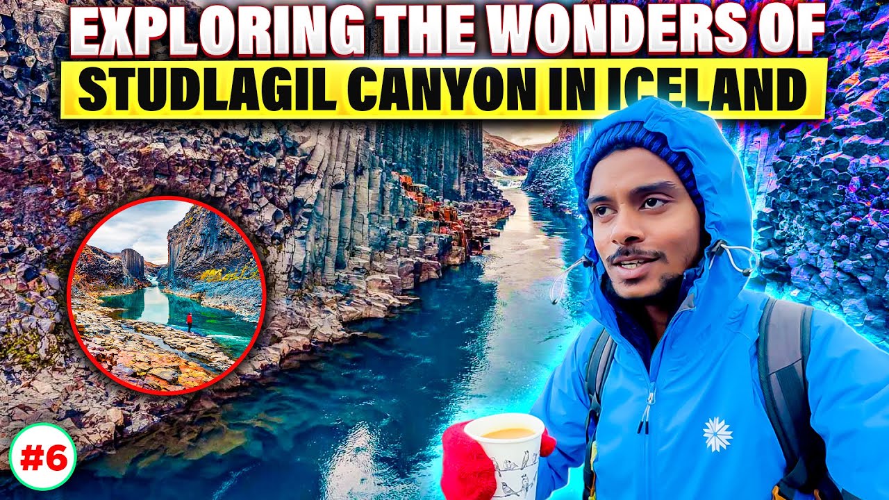 Exploring Studlagil Canyon of ICELAND